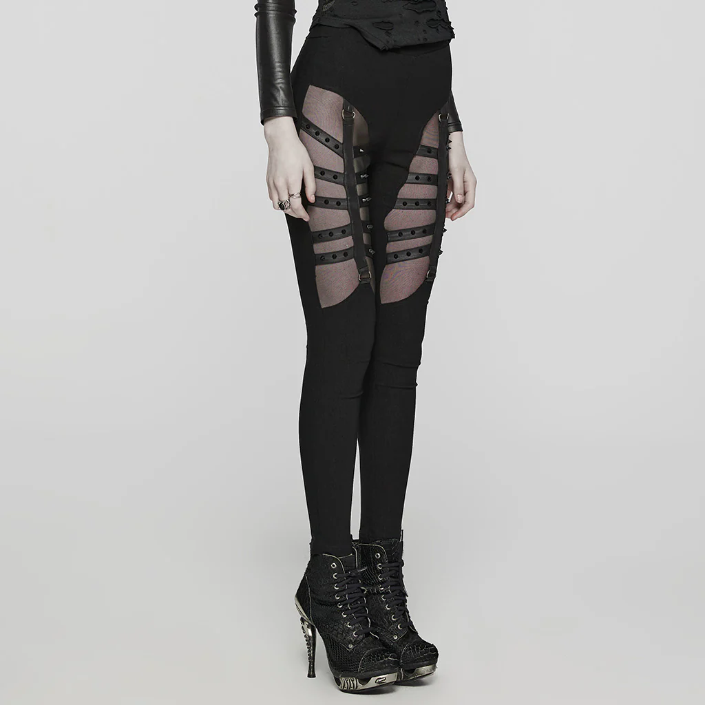 Punk Sexy split hollow leggings - Image 3