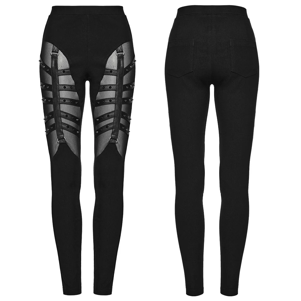 Punk Sexy split hollow leggings - Image 6