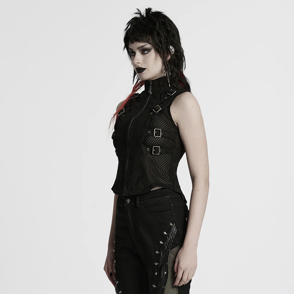 Punk skeleton silhouette vest - Image 2