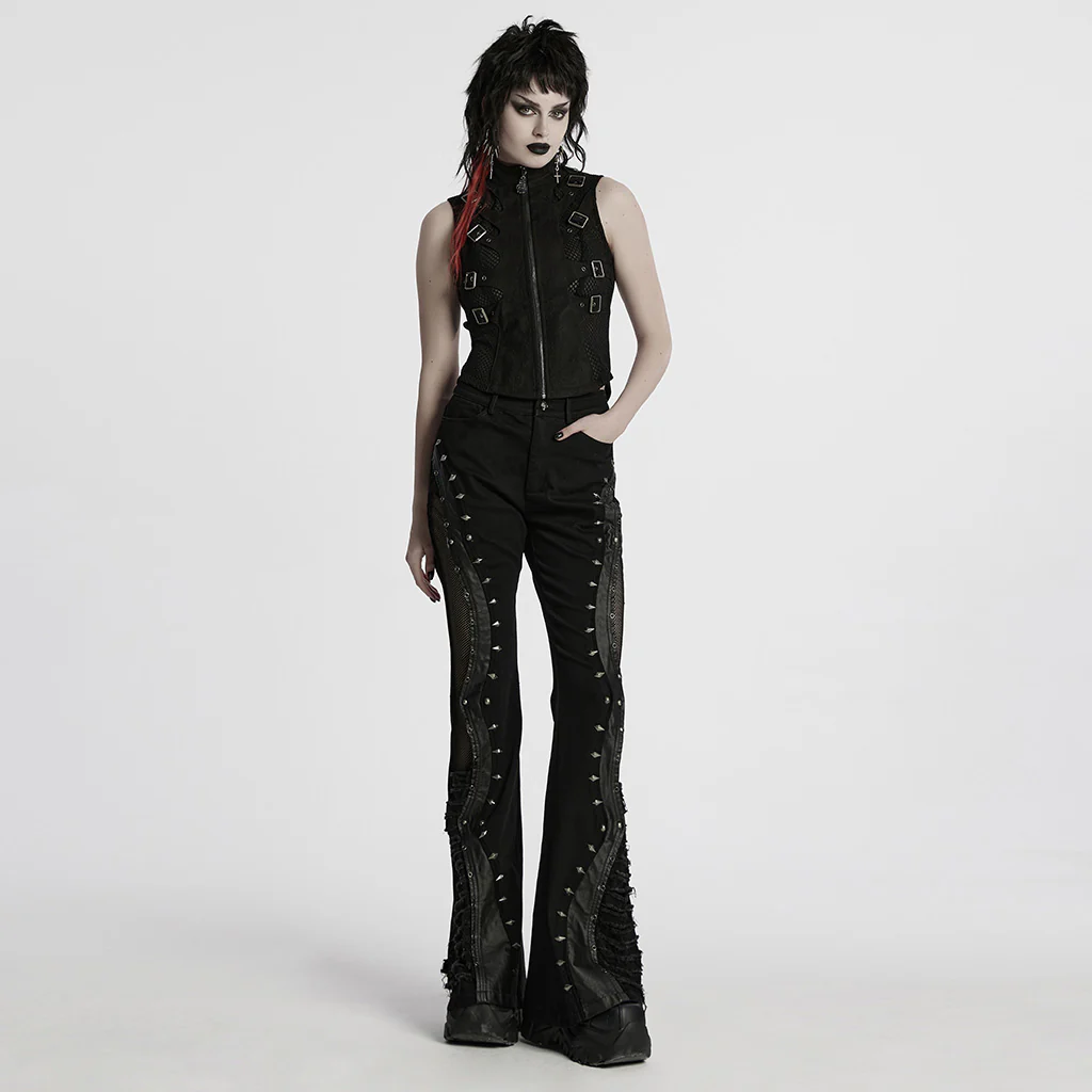 Punk skeleton silhouette vest - Image 4