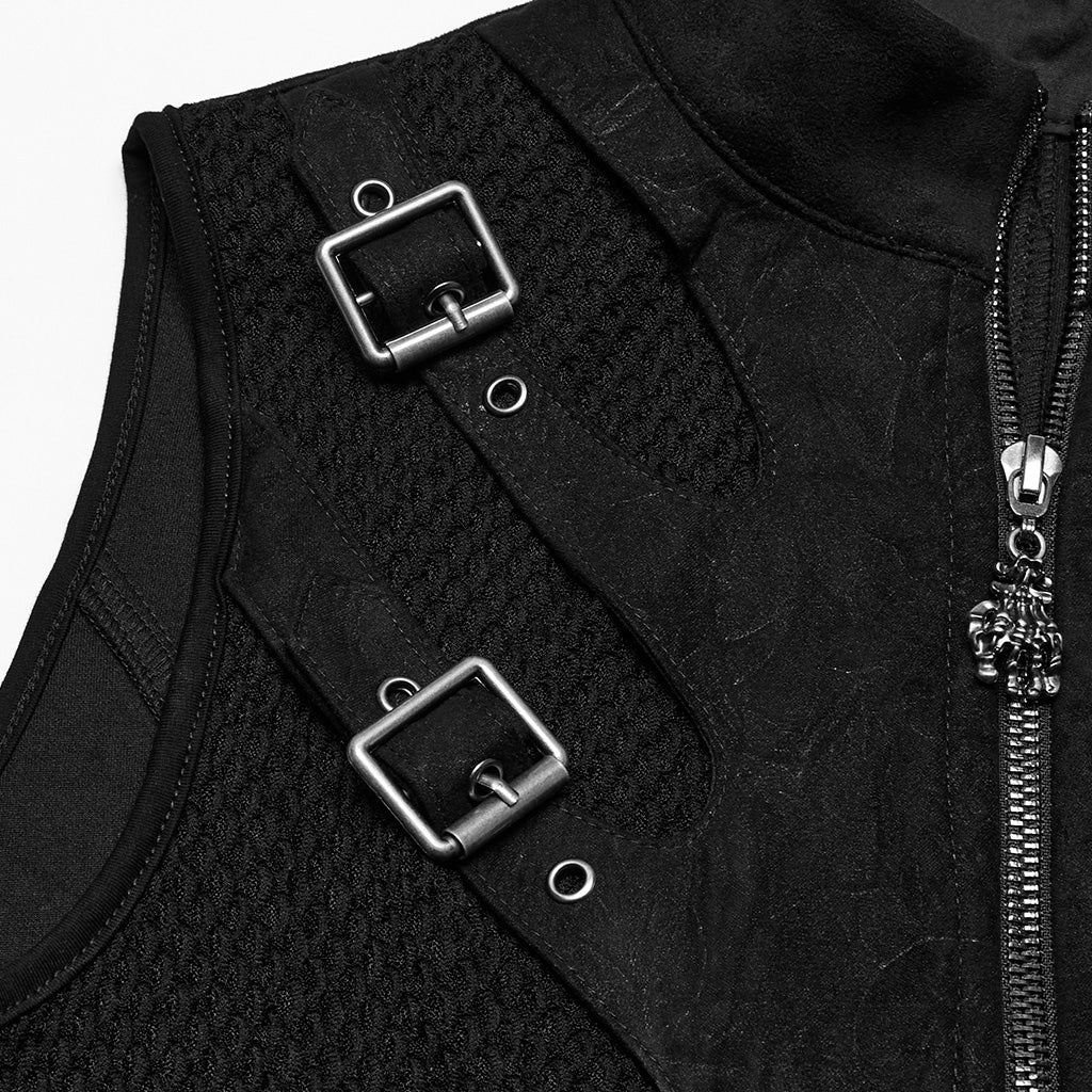 Punk skeleton silhouette vest - Image 6