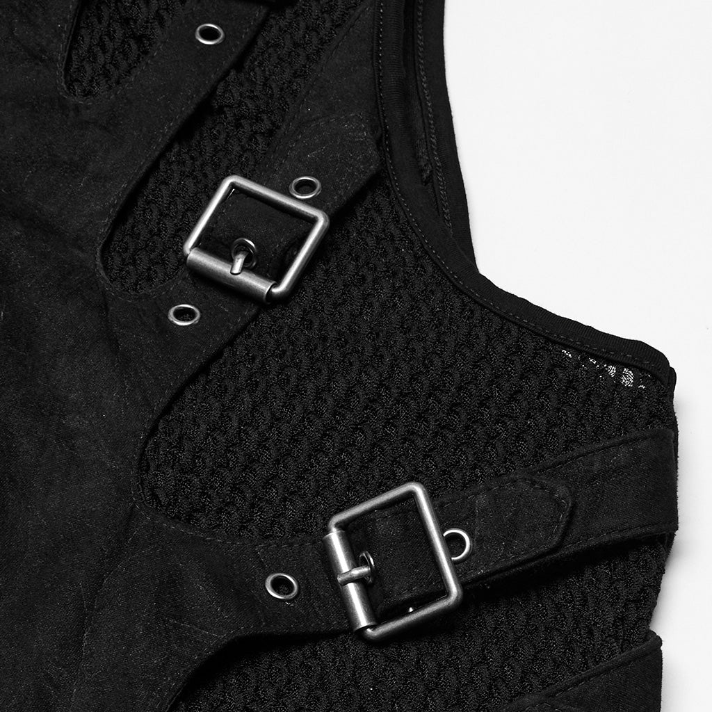 Punk skeleton silhouette vest - Image 8
