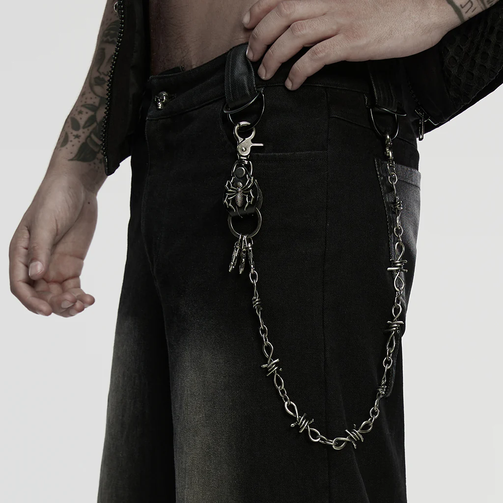 Punk Spider Keychain