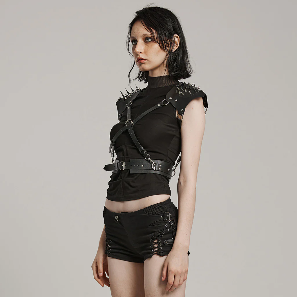 Punk Spiked Shoulder Armor Harness - Image 3