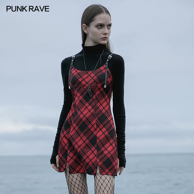 Punk straps small A shape dress - Image 7