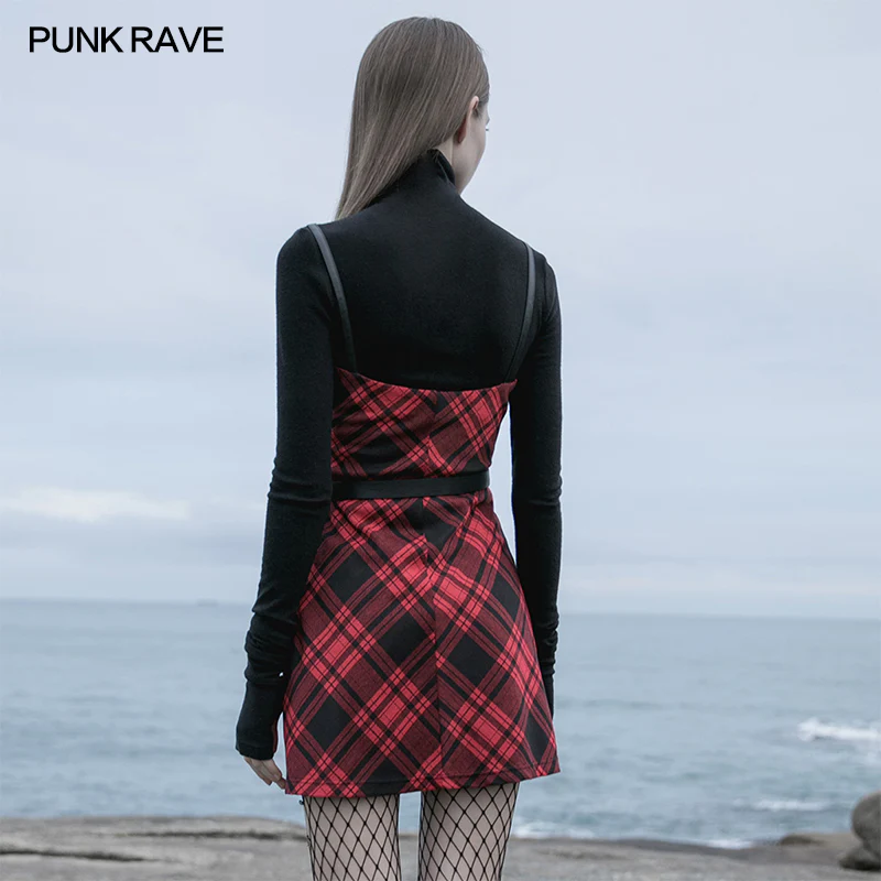 Punk straps small A shape dress - Image 9