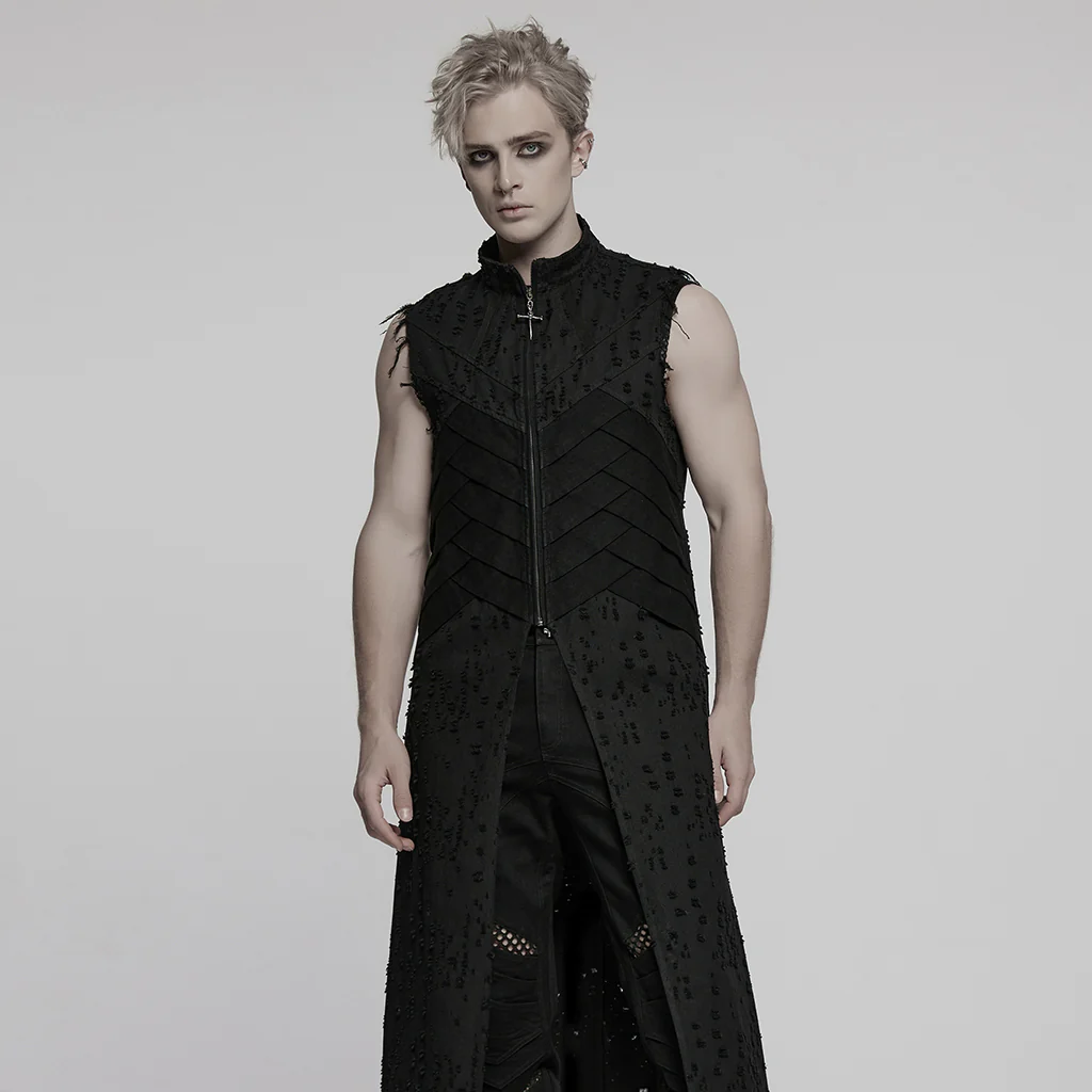 Punk structure long vest - Image 3