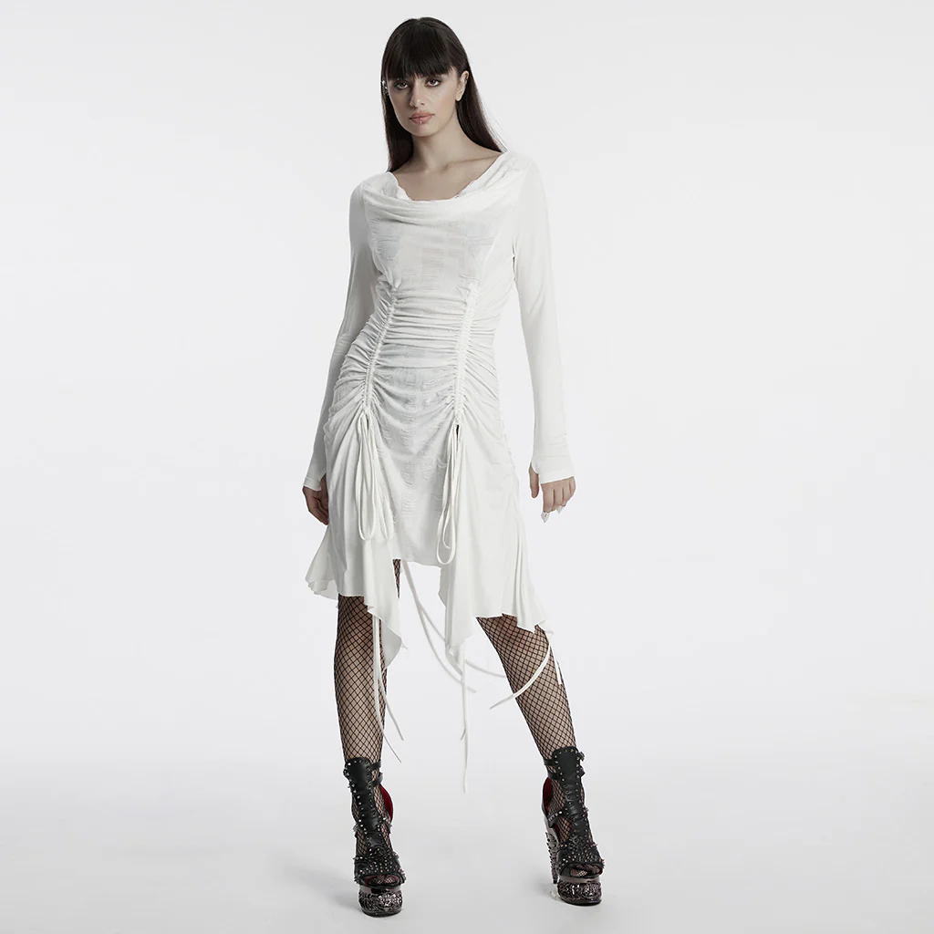 Punk swing collar dress - Image 4