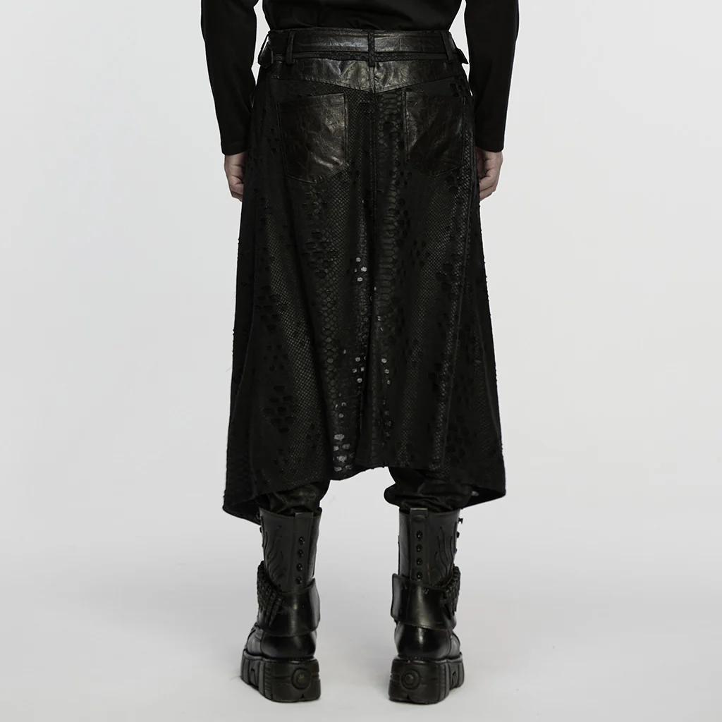 Punk tattered knitted Kilt - Image 4