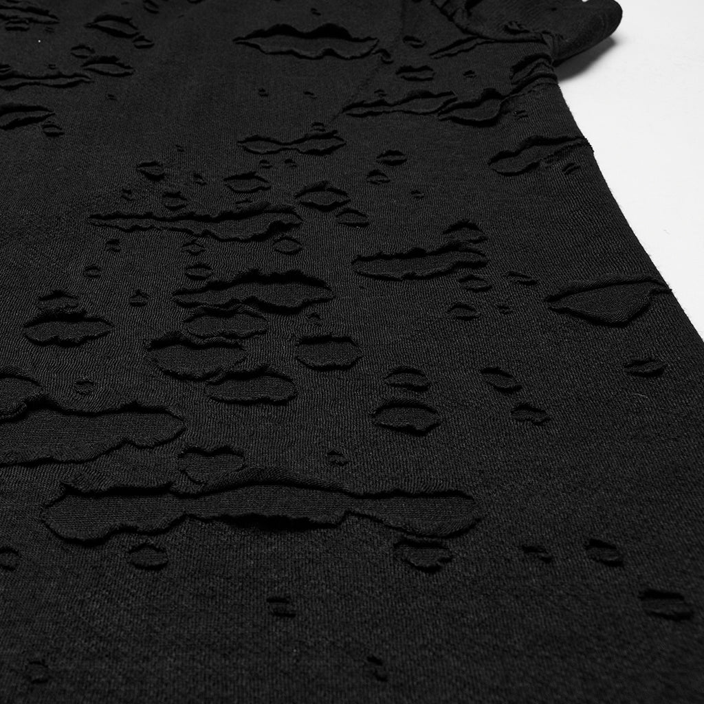 Punk Tattered Visual T-shirt - Image 9