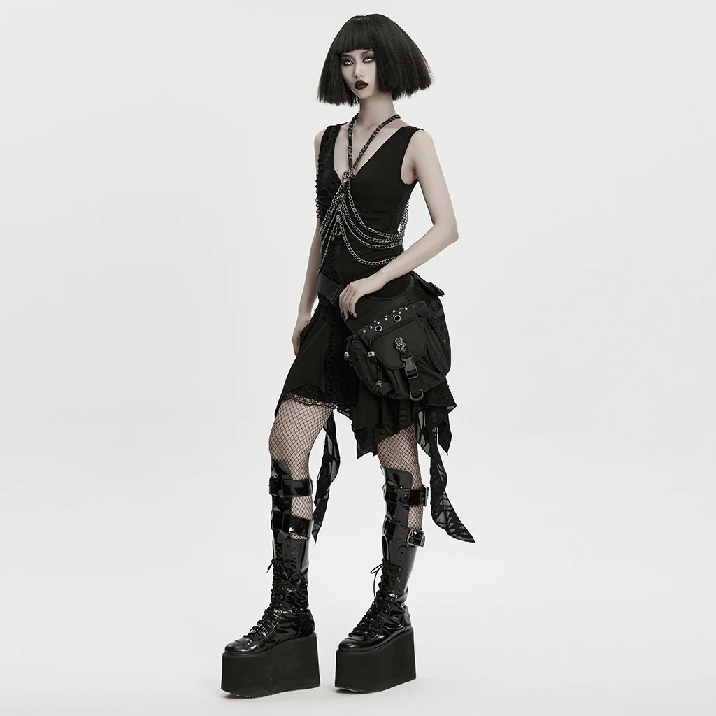 Punk Techwear Waist-Leg Bag - Image 5
