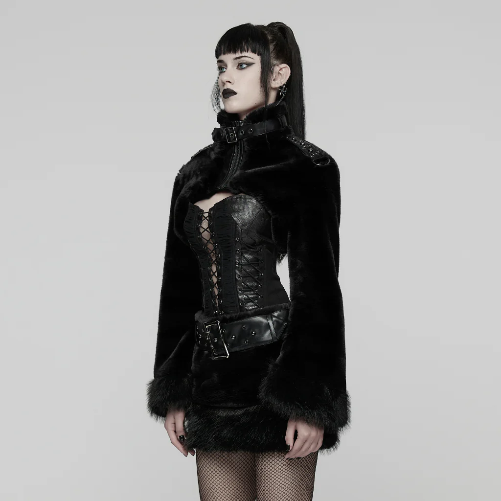 Punk Ultra-Soft Fur Coat - Image 3