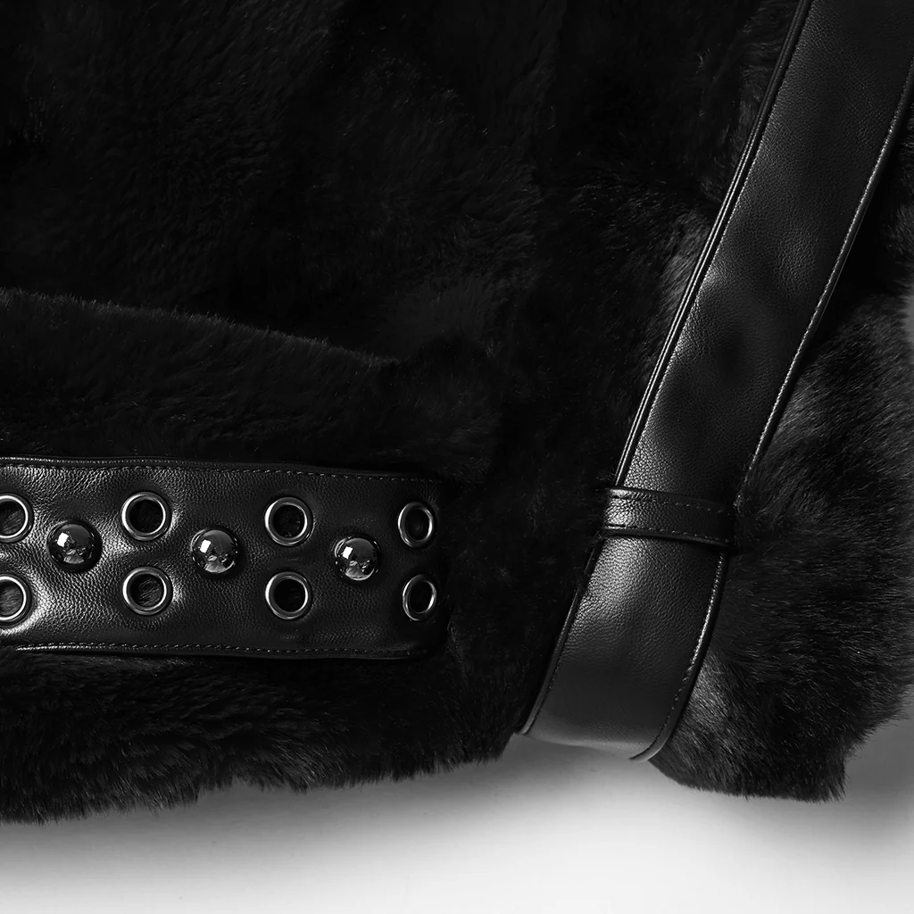 Punk Ultra-Soft Fur Coat - Image 7
