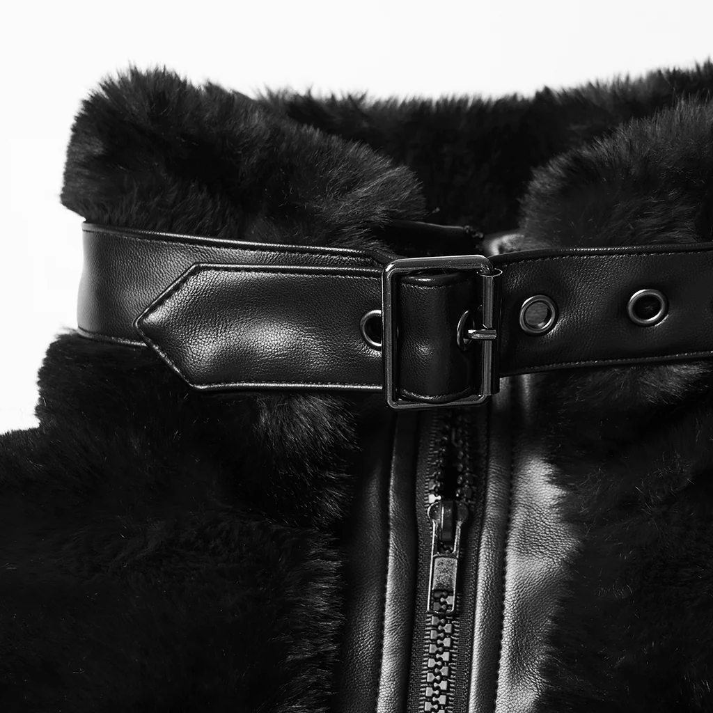 Punk Ultra-Soft Fur Coat - Image 9
