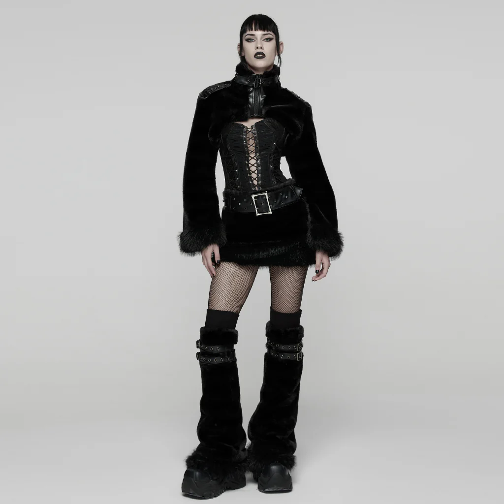 Punk Ultra-Soft Fur Leg Warmers - Image 5