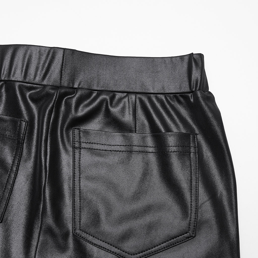 Punk Woven-Cross Leggings - Image 5