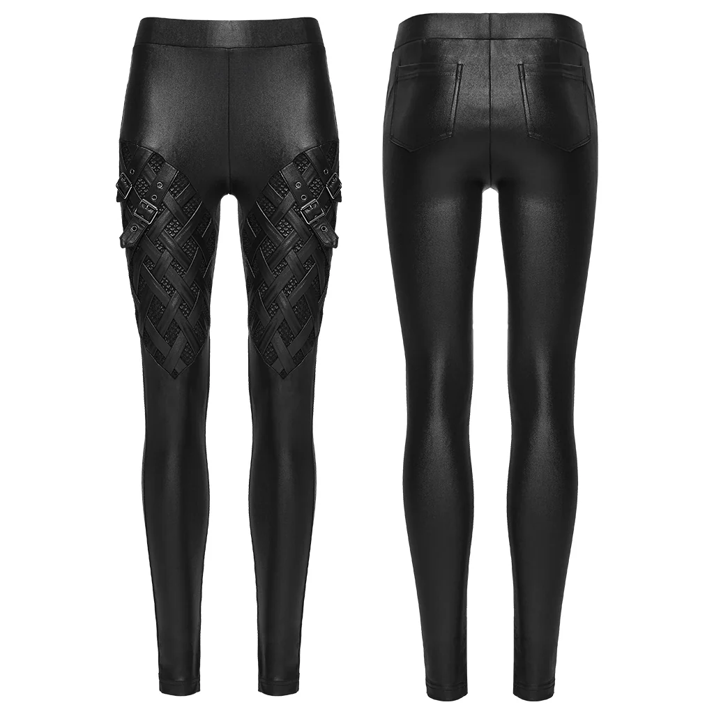 Punk Woven-Cross Leggings - Image 6