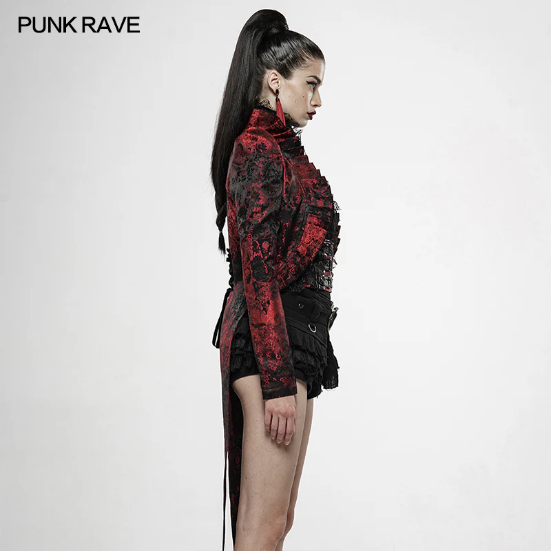 Red night swallowtail coat - Image 2