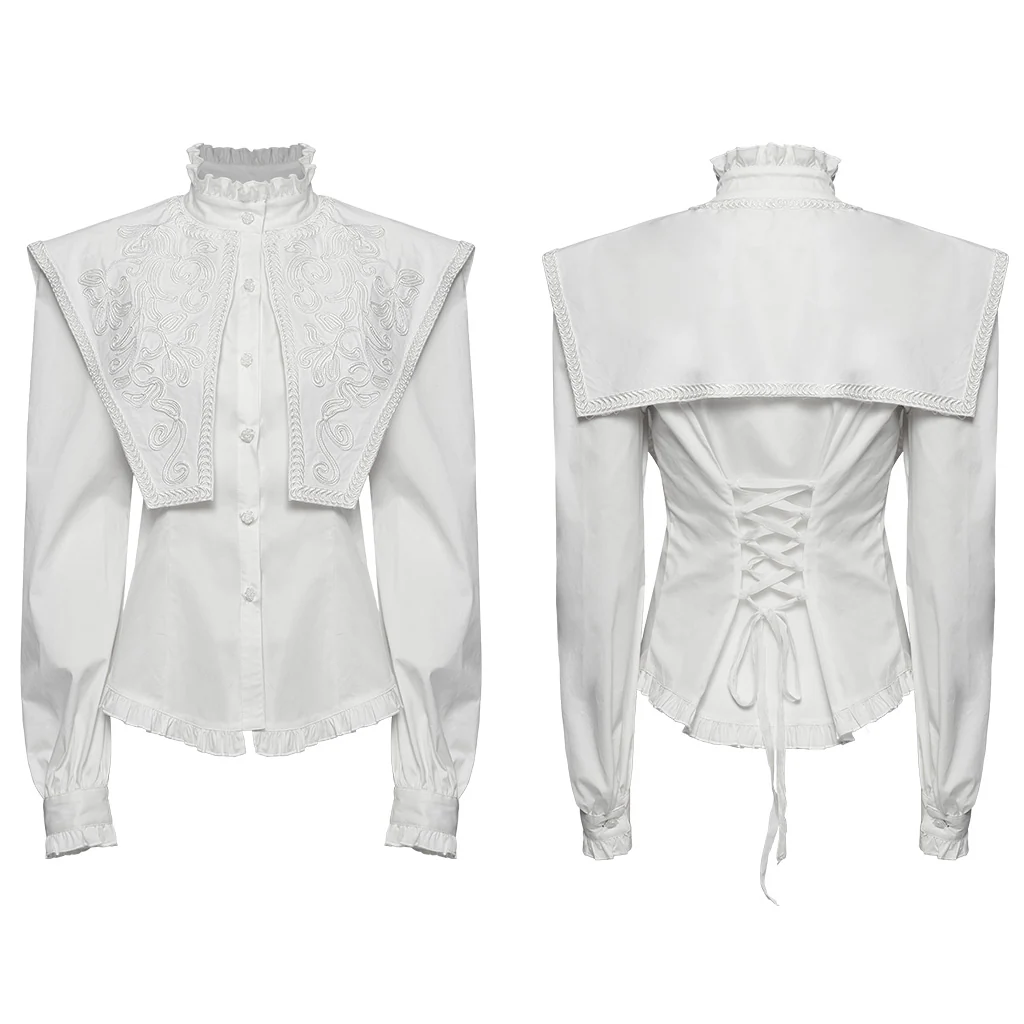 Retro goth wide shoulder shirt - Image 6