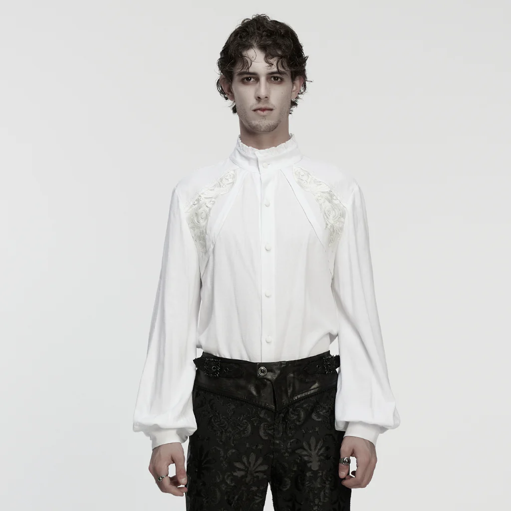 Retro Gothic Romance Shirt For Men - Image 2