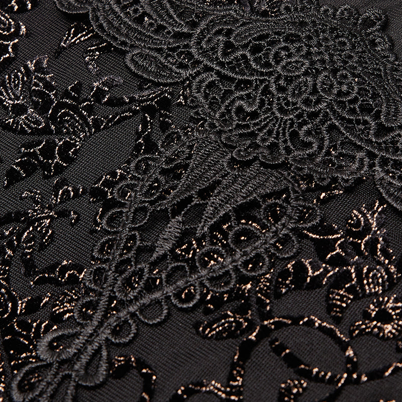 Sexy gothic velvet flower camisole - Image 10