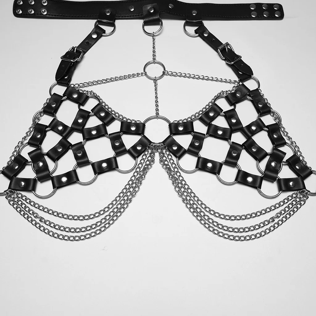 Sexy Punk Choker Chest Chain - Image 7