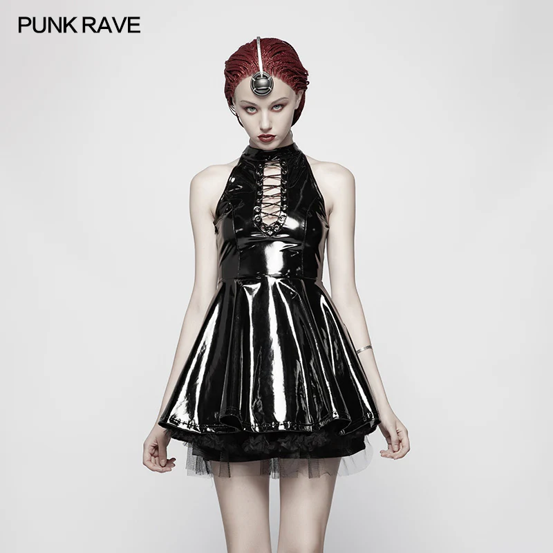 Sexy Punk Midnight Seduction Sleeveless Miniskirt