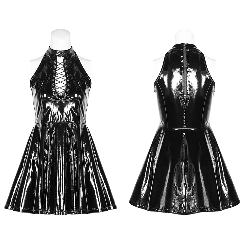 Sexy Punk Midnight Seduction Sleeveless Miniskirt - Image 5