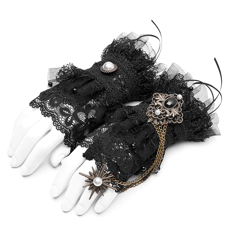 Sexy Queen Lace Vintage Gloves - Image 3