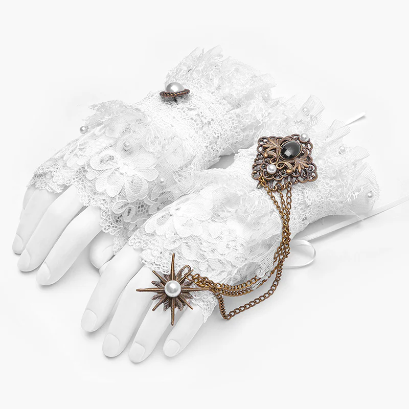 Sexy Queen Lace Vintage Gloves - Image 7