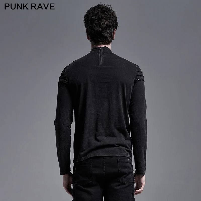 Simple everyday Gothic long sleeve T-shirt - Image 3
