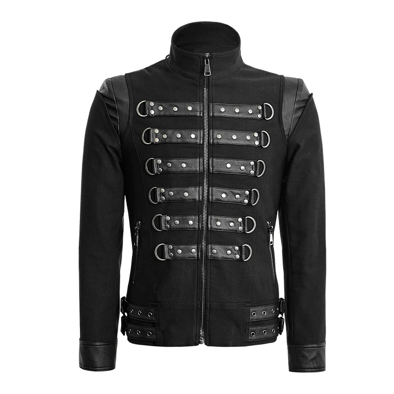 Soldiert Stripe Zipped Short Punk Jacket - Image 4