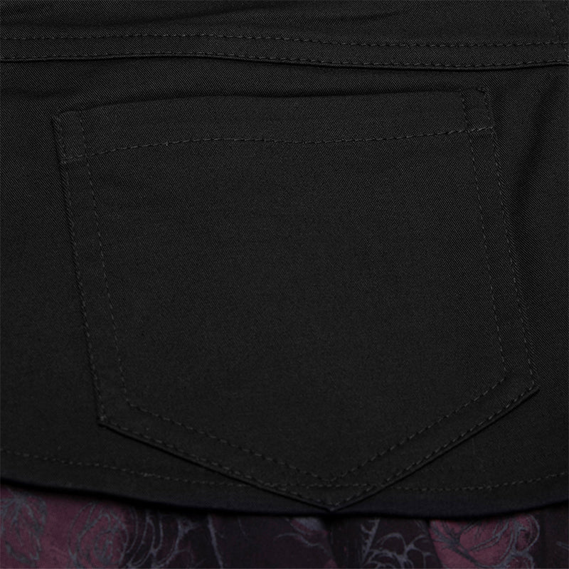 Squares printing Print Hem Mid-waist Skirt - Image 5