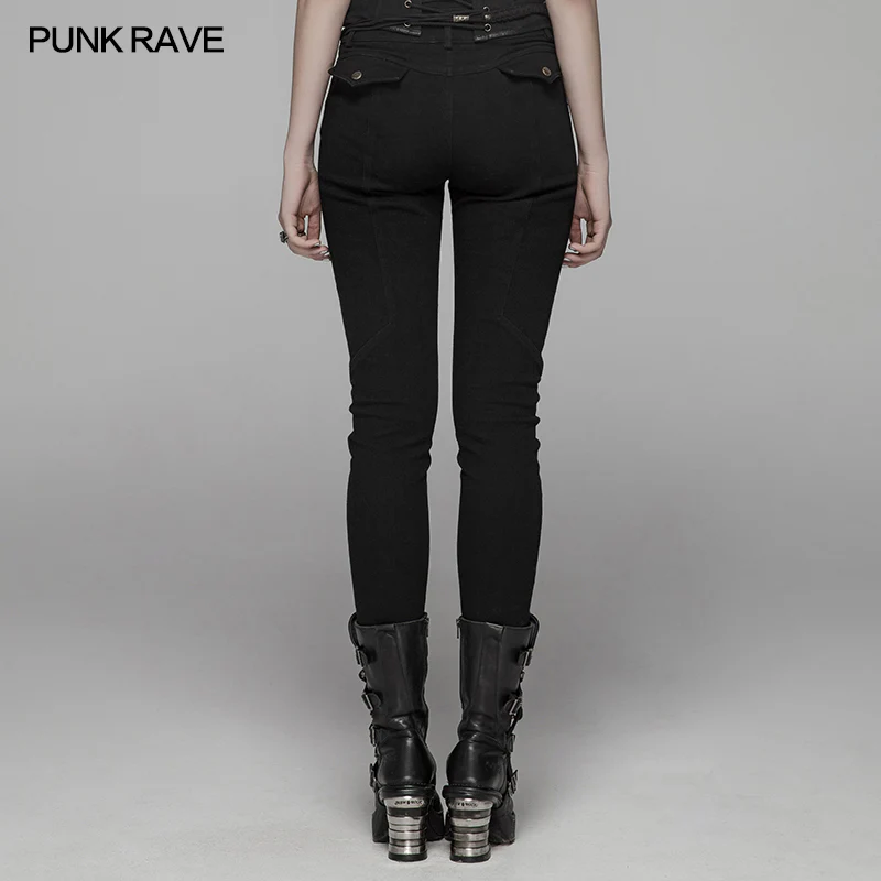 Steam Punk Elasticity Denim Rope Pant - Image 3