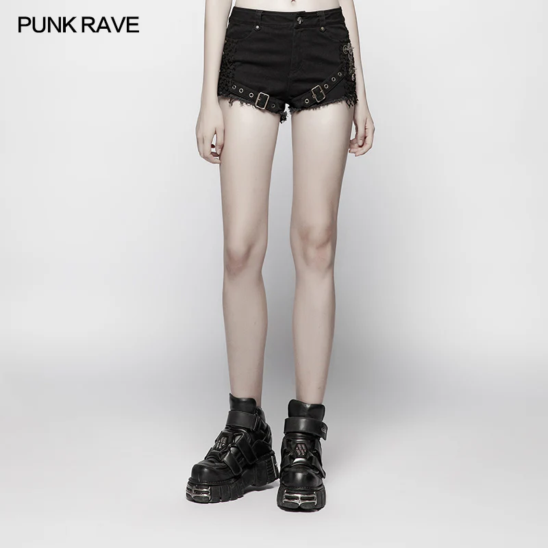Steam Punk Slim Fit Mesh Ultra-Shorts
