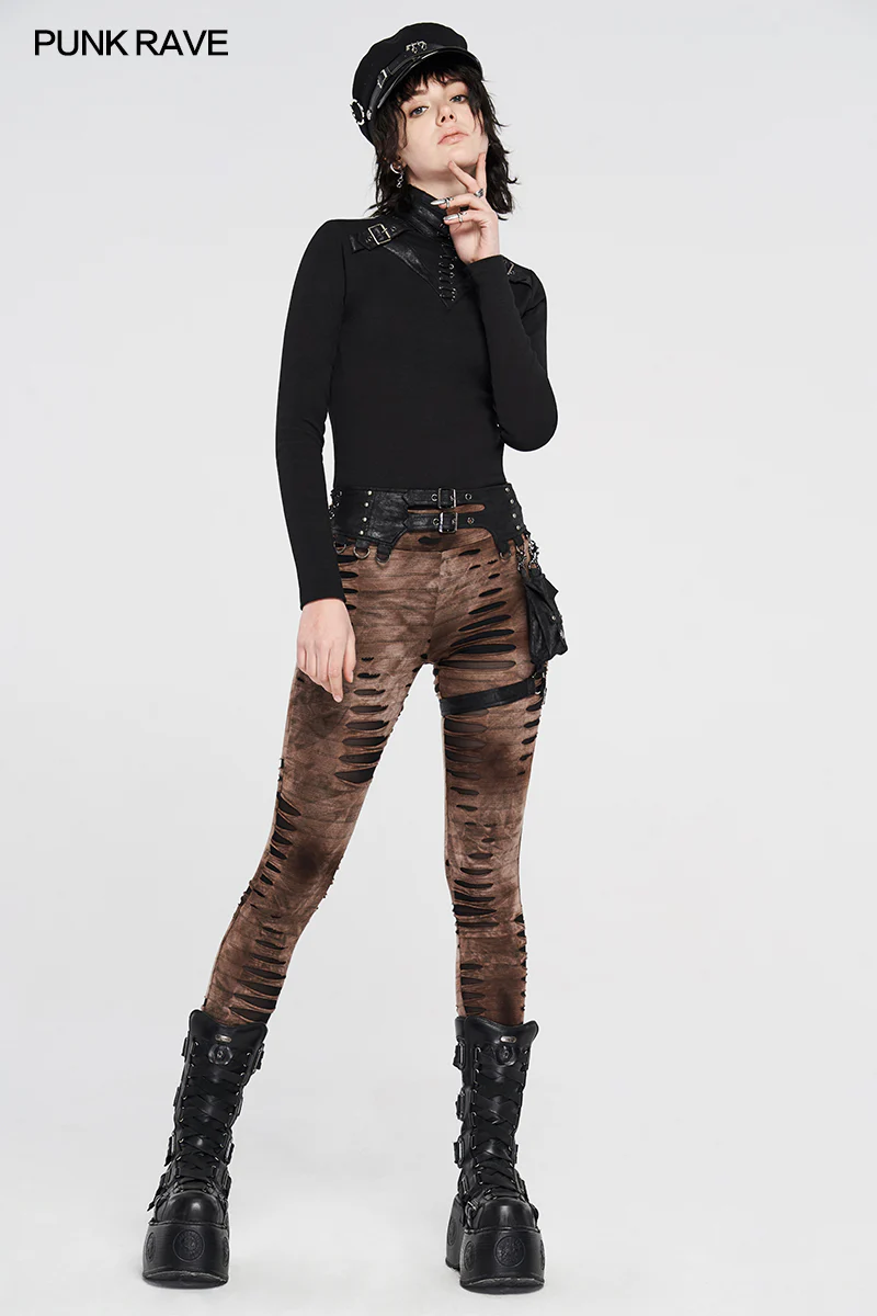 Steampunk detachable waistbag leggings - Image 12