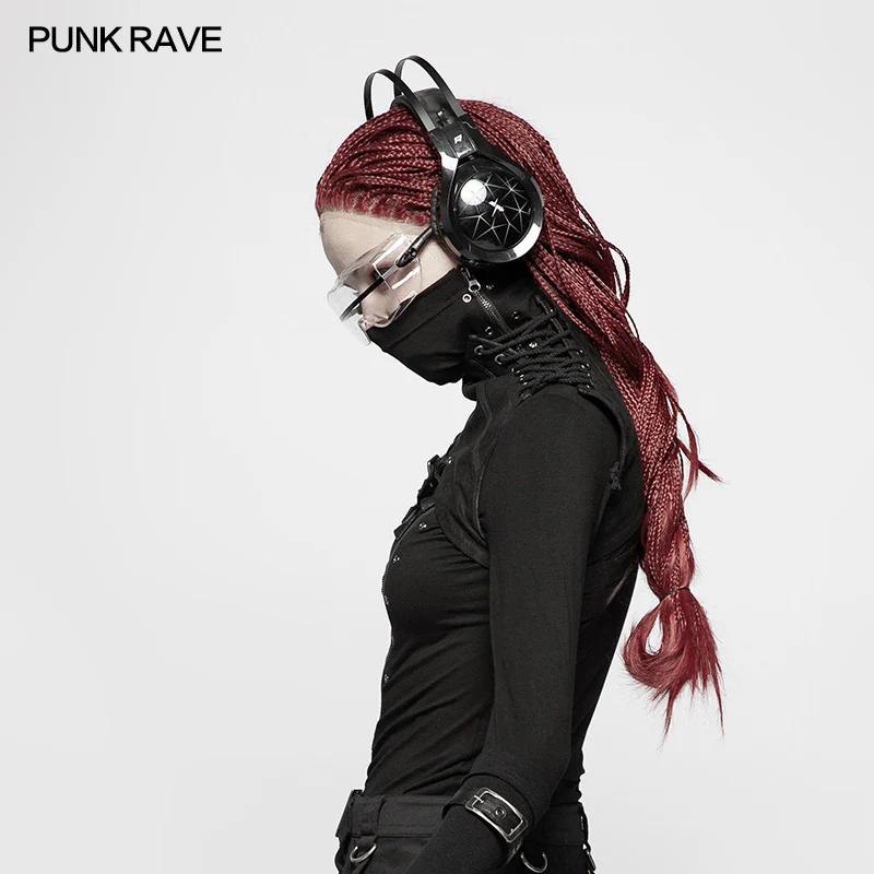 Steampunk Embossed Leather Collar And Shoulder Harness Accessories For Women - Image 2
