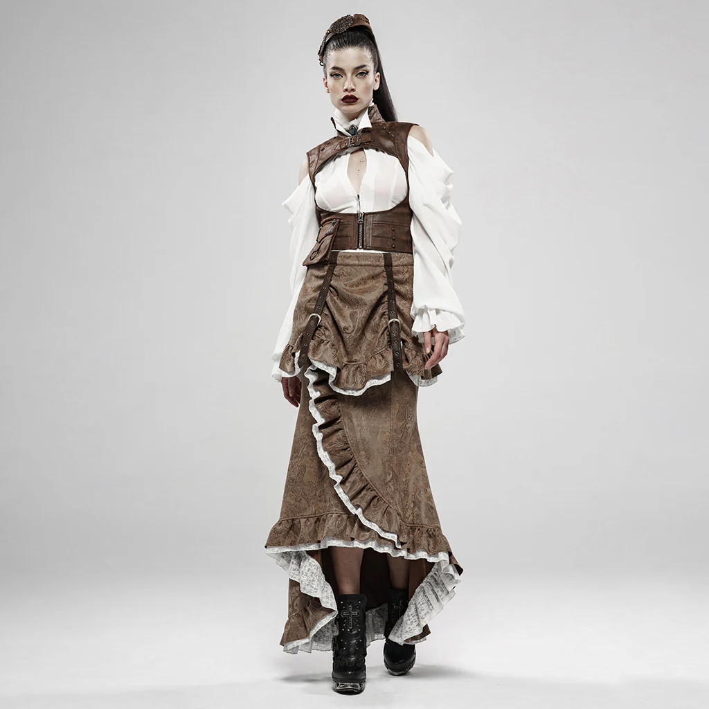 Steampunk Gorgeous Noble Fishtail Skirt - Image 11