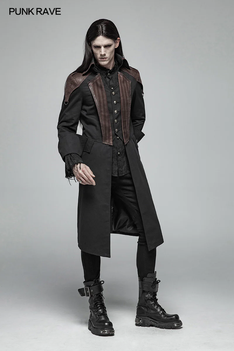 Steampunk Mens Mid-length Coat - Image 4