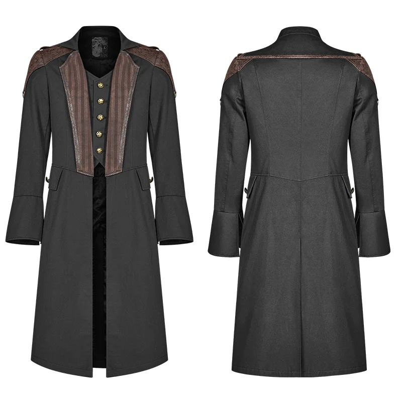 Steampunk Mens Mid-length Coat - Image 5