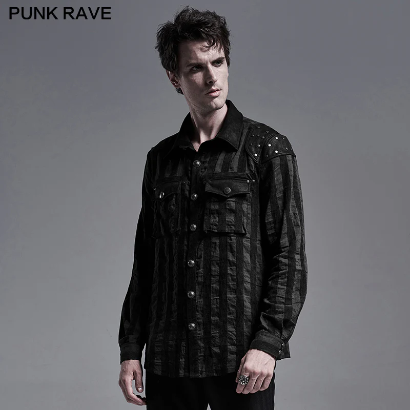 Steampunk striped shirt - Image 2