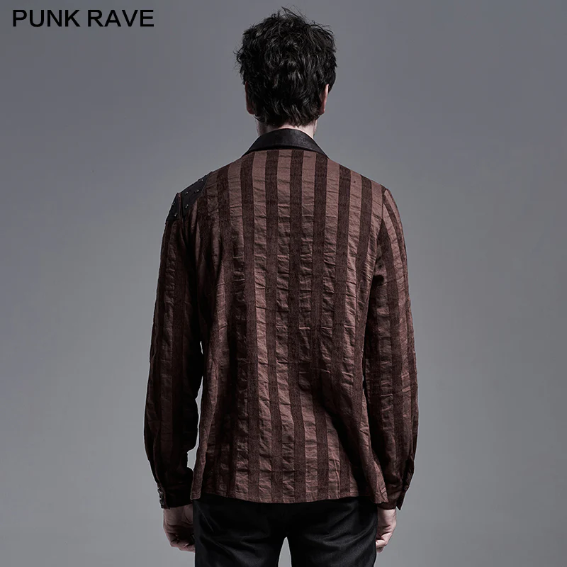 Steampunk striped shirt - Image 8