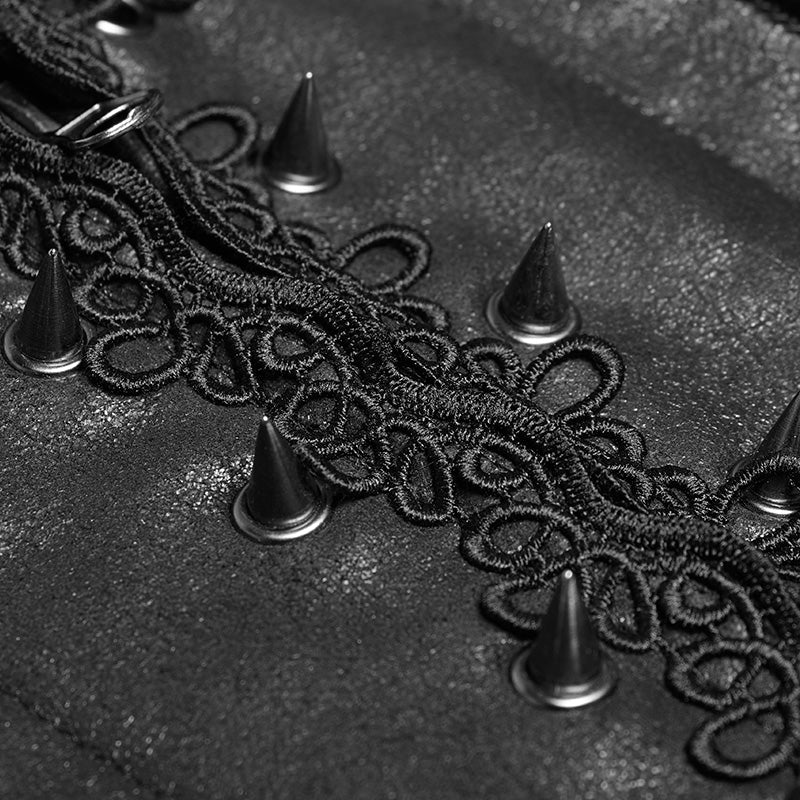 Steampunk Vintage Floral Lace-up Vest - Image 5