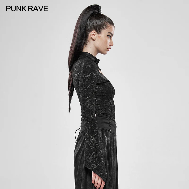 Steampunk Wild Assassin Trumpet Sleeve T-Shirt - Image 7