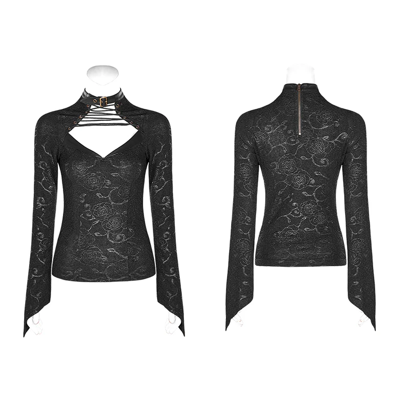 Steampunk Wild Assassin Trumpet Sleeve T-Shirt - Image 9