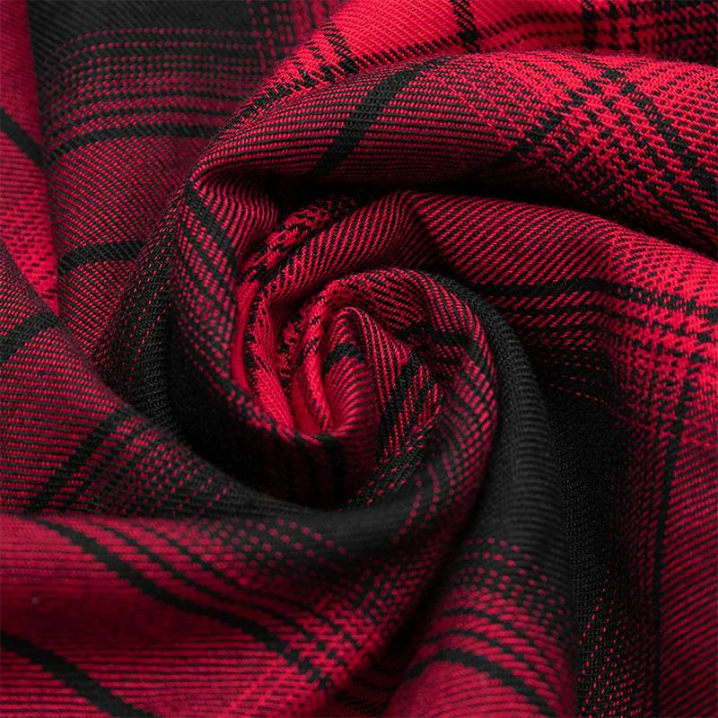 Stitched plaid braces skirt - Image 5