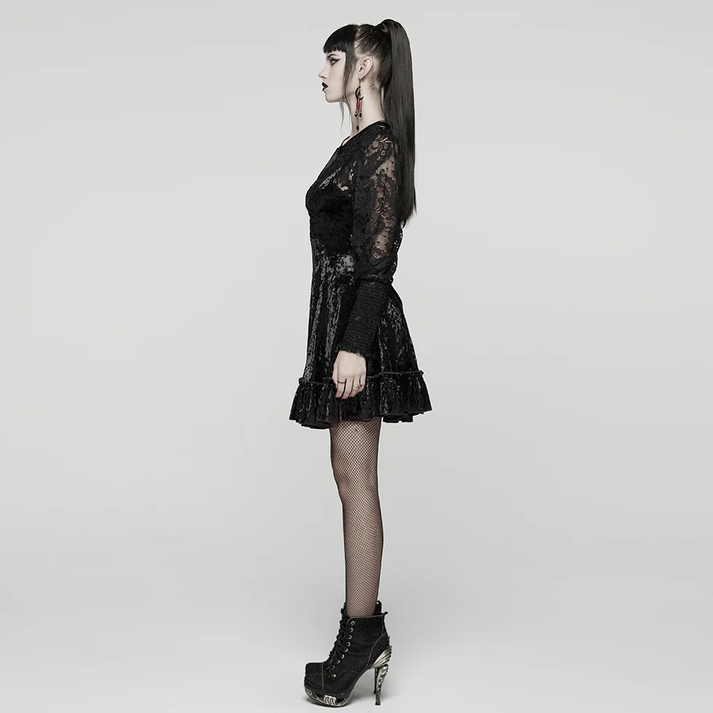 Sweet Lace Goth Dress - Image 3