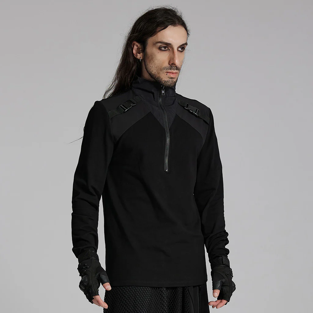 Techwear style long sleeved T-shirt - Image 2