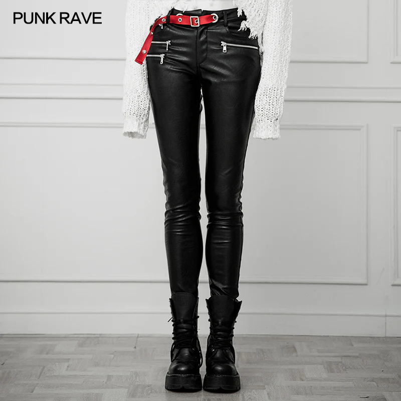 The soft, high-elastic denim fabric in contrast with elastic brush twill fabric Pants