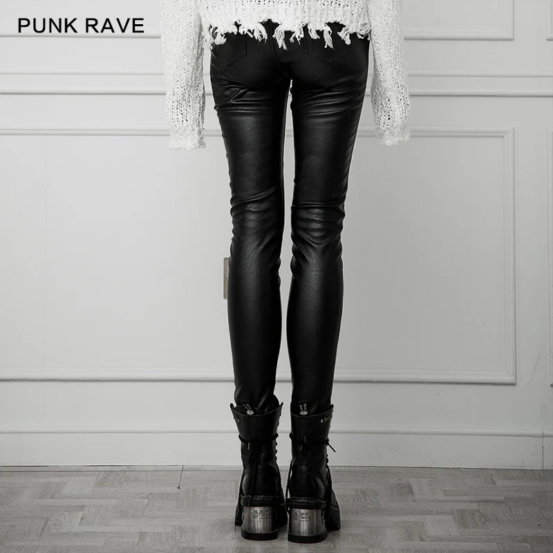 The soft, high-elastic denim fabric in contrast with elastic brush twill fabric Pants - Image 3